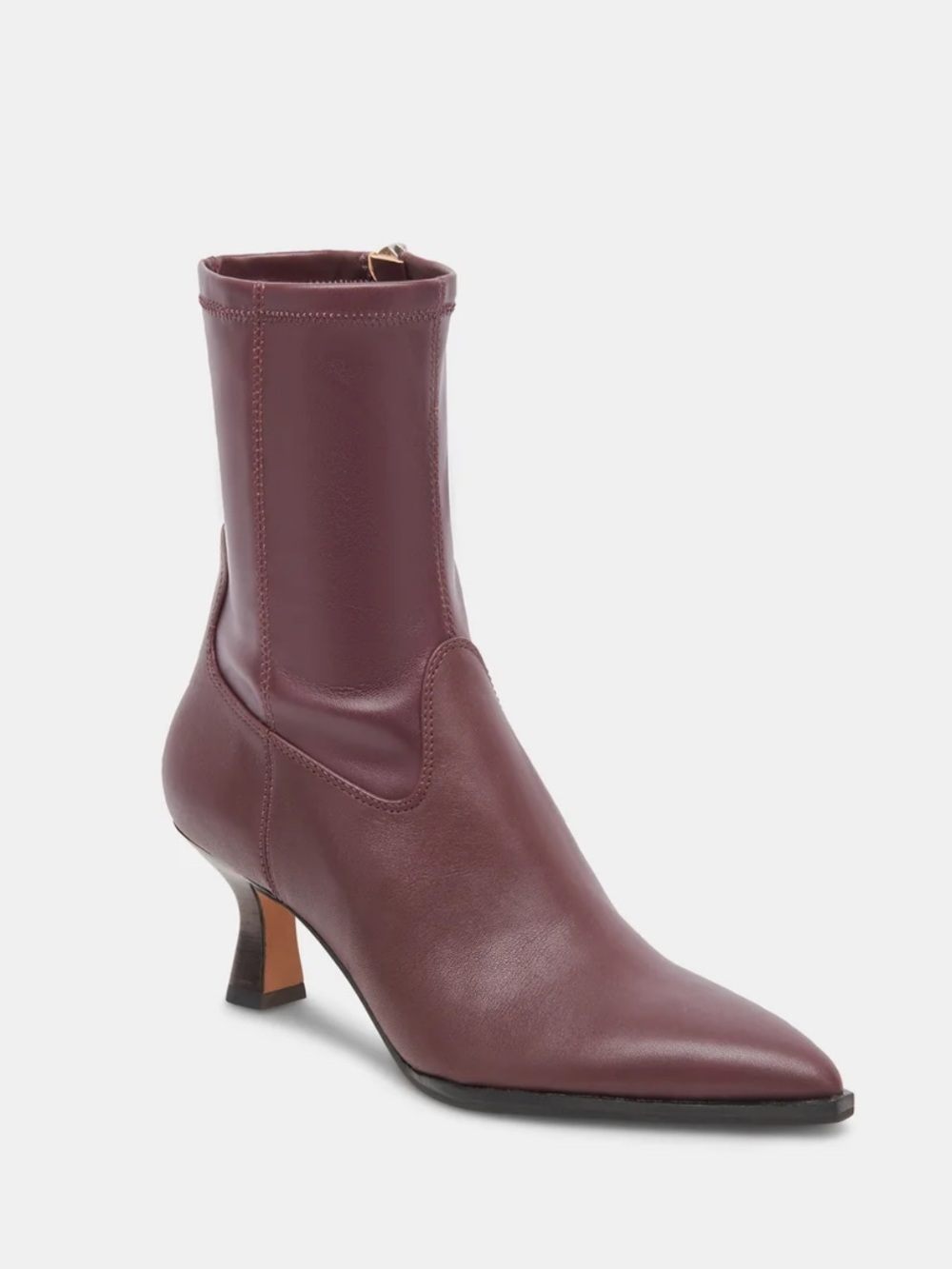 Dolce vita Arya kitten heel boots wine
